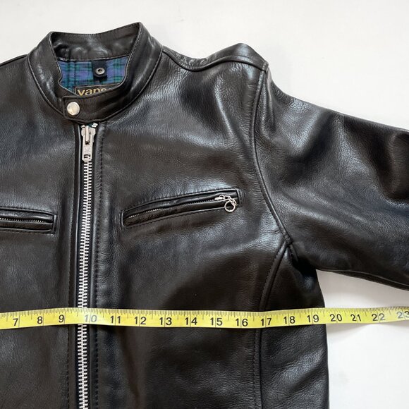 Vanson Comet Motorcycle Jacket Cafe Racer Black Size 38 US Small - Picture 7 of 12